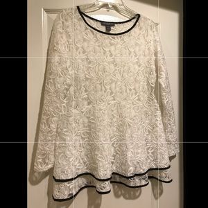 Lace cream top